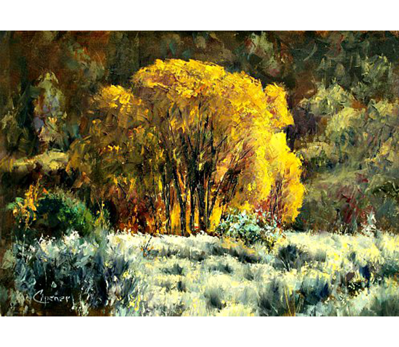 "Taos Cottonwoods" by Cal Capener